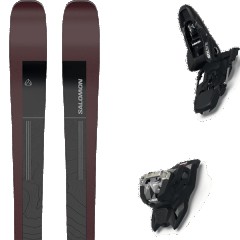 comparer et trouver le meilleur prix du ski Salomon All mountain polyvalent n stance 90 black/burgandy + squire 11 black violet/noir taille 188 sur Sportadvice