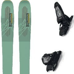 comparer et trouver le meilleur prix du ski Salomon All mountain polyvalent n qst 92 spruce/sola + griffon 13 id black vert taille 184 sur Sportadvice