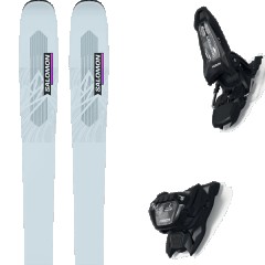 comparer et trouver le meilleur prix du ski Salomon All mountain polyvalent n qst lux 92 gray dawn/neo + griffon 13 id black bleu/gris taille 152 sur Sportadvice
