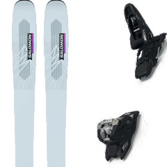 comparer et trouver le meilleur prix du ski Salomon All mountain polyvalent n qst lux 92 gray dawn/neo + squire 11 black bleu/gris taille 152 sur Sportadvice