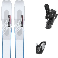comparer et trouver le meilleur prix du ski Salomon Free n qst blank team illusion + l7 gw n black/white b90 blanc/gris taille 146 sur Sportadvice