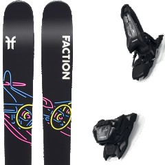 comparer et trouver le meilleur prix du ski Faction Free prodigy 4 + griffon 13 id black noir/multicolore taille 191 sur Sportadvice
