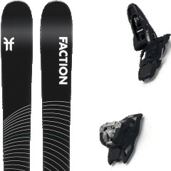 comparer et trouver le meilleur prix du ski Faction Free mana 3 + squire 11 black noir/blanc taille 184 sur Sportadvice