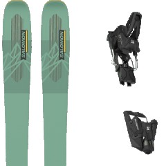 comparer et trouver le meilleur prix du ski Salomon All mountain polyvalent n qst 92 spruce/sola + strive 14 gw black vert taille 160 sur Sportadvice