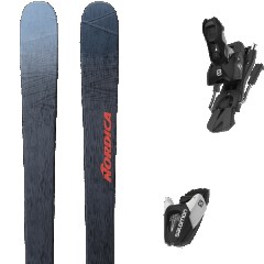 comparer et trouver le meilleur prix du ski Nordica Free unleashed 90 + l7 gw n black/white b90 noir/bleu taille 144 sur Sportadvice