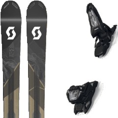 comparer et trouver le meilleur prix du ski Scott Free pure pro 109ti + griffon 13 id black noir/marron taille 182 sur Sportadvice