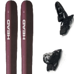 comparer et trouver le meilleur prix du ski Head Free kore 103 w + squire 11 black violet/noir/blanc taille 163 sur Sportadvice