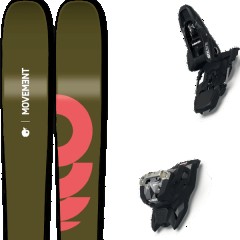 comparer et trouver le meilleur prix du ski Movement Free fly 105 + squire 11 black vert/rose taille 177 sur Sportadvice