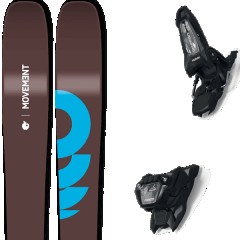 comparer et trouver le meilleur prix du ski Movement Free fly 115 + griffon 13 id black marron/bleu taille 177 sur Sportadvice