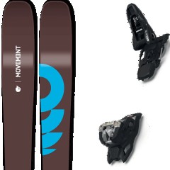 comparer et trouver le meilleur prix du ski Movement Free fly 115 + squire 11 black marron/bleu taille 177 sur Sportadvice