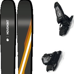 comparer et trouver le meilleur prix du ski Movement Free go 106 ti + griffon 13 id black noir/jaune/blanc taille 178 sur Sportadvice
