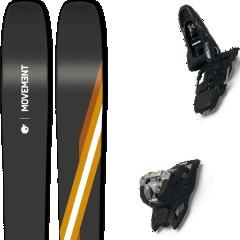 comparer et trouver le meilleur prix du ski Movement Free go 106 ti + squire 11 black noir/jaune/blanc taille 178 sur Sportadvice