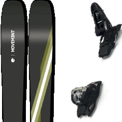 comparer et trouver le meilleur prix du ski Movement Free go 112 ti + squire 11 black noir/vert/blanc taille 186 sur Sportadvice