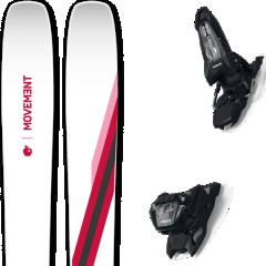 comparer et trouver le meilleur prix du ski Movement Free go 98 w ti + griffon 13 id black blanc/rose/gris taille 170 sur Sportadvice