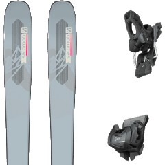comparer et trouver le meilleur prix du ski Salomon Free qst lumen 99 light grey/pink + tyrolia attack 11 gw w/o brake a gris taille 167 sur Sportadvice