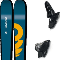 comparer et trouver le meilleur prix du ski Movement All mountain polyvalent fly 95 + squire 11 black bleu/jaune taille 171 sur Sportadvice