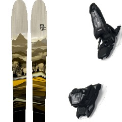 comparer et trouver le meilleur prix du ski Icelantic Ski All mountain polyvalent ictic pioneer 86 + griffon 13 id black noir/vert taille 174 sur Sportadvice