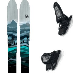 comparer et trouver le meilleur prix du ski Icelantic Ski All mountain polyvalent ictic pioneer 96 + griffon 13 id black noir/bleu taille 182 sur Sportadvice