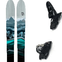 comparer et trouver le meilleur prix du ski Icelantic Ski All mountain polyvalent ictic pioneer 96 + squire 11 black noir/bleu taille 182 sur Sportadvice