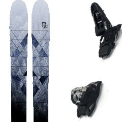 comparer et trouver le meilleur prix du ski Icelantic Ski Free ictic saba pro 107 + squire 11 black noir/bleu/gris taille 187 sur Sportadvice