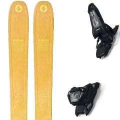 comparer et trouver le meilleur prix du ski Blizzard Free rustler 11 + griffon 13 id black marron/jaune/noir taille 192 sur Sportadvice