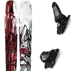 comparer et trouver le meilleur prix du ski Atomic Bent 90 red/grey + griffon 13 id black rouge/noir taille 184 sur Sportadvice