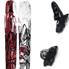 comparer et trouver le meilleur prix du ski Atomic Bent 90 red/grey + squire 11 black rouge/noir taille 184 sur Sportadvice