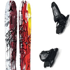comparer et trouver le meilleur prix du ski Atomic Free bent 110 red/yellow + griffon 13 id black rouge/jaune/gris taille 172 sur Sportadvice