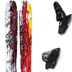 comparer et trouver le meilleur prix du ski Atomic Free bent 110 red/yellow + squire 11 black rouge/jaune/gris taille 172 sur Sportadvice