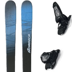 comparer et trouver le meilleur prix du ski Nordica All mountain polyvalent unleashed 98 blue/blk/silver + griffon 13 id black bleu/noir/gris taille 180 sur Sportadvice