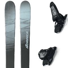 comparer et trouver le meilleur prix du ski Nordica Free unleashed 108 silver/blk/rust + griffon 13 id black noir/gris/marron taille 186 sur Sportadvice