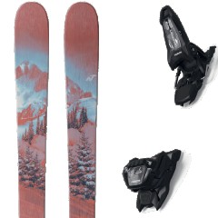 comparer et trouver le meilleur prix du ski Nordica Free santa ana 98 midnight pink/bleu + griffon 13 id black marron/bleu/noir taille 172 sur Sportadvice
