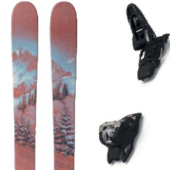 comparer et trouver le meilleur prix du ski Nordica Free santa ana 98 midnight pink/bleu + squire 11 black marron/bleu/noir taille 172 sur Sportadvice