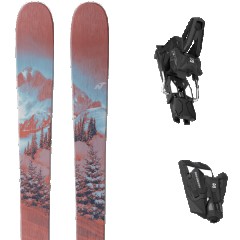 comparer et trouver le meilleur prix du ski Nordica Free santa ana 98 midnight pink/bleu + strive 14 gw black marron/bleu/noir taille 172 sur Sportadvice