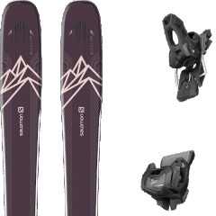 comparer et trouver le meilleur prix du ski Salomon Free qst lumen 99 purple/light + tyrolia attack 11 gw w/o brake a violet/rose taille 174 sur Sportadvice