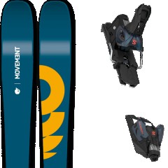 comparer et trouver le meilleur prix du ski Movement All mountain polyvalent fly 95 + strive 16 gw iscent bleu/jaune taille 171 sur Sportadvice