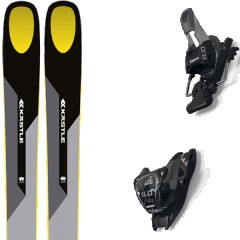 comparer et trouver le meilleur prix du ski Kastle Free k stle zx108 + 11.0 tcx black/anthracite gris/jaune taille 179 sur Sportadvice