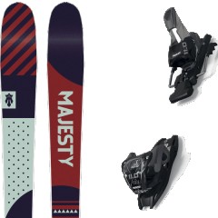 comparer et trouver le meilleur prix du ski Majesty All mountain polyvalent adventure gt w + 11.0 tcx black/anthracite bleu/rouge/vert taille 166 sur Sportadvice