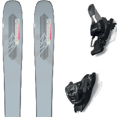 comparer et trouver le meilleur prix du ski Salomon Free qst lumen 99 light grey/pink + 11.0 tcx black/anthracite gris taille 153 sur Sportadvice