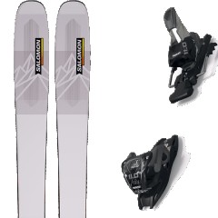 comparer et trouver le meilleur prix du ski Salomon Free n qst 106 even haze/acid g + 11.0 tcx black/anthracite gris taille 165 sur Sportadvice