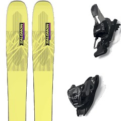 comparer et trouver le meilleur prix du ski Salomon Free n qst stella 106 yel pear + 11.0 tcx black/anthracite jaune taille 165 sur Sportadvice