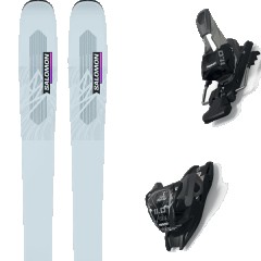comparer et trouver le meilleur prix du ski Salomon All mountain polyvalent n qst lux 92 gray dawn/neo + 11.0 tcx black/anthracite bleu/gris taille 152 sur Sportadvice