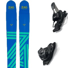 comparer et trouver le meilleur prix du ski Zag Free slap 112 lady + 11.0 tcx black/anthracite bleu/vert taille 164 sur Sportadvice