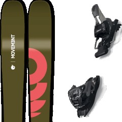 comparer et trouver le meilleur prix du ski Movement Free fly 105 + 11.0 tcx black/anthracite vert/rose taille 177 sur Sportadvice