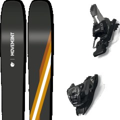 comparer et trouver le meilleur prix du ski Movement Free go 106 ti + 11.0 tcx black/anthracite noir/jaune/blanc taille 178 sur Sportadvice