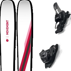 comparer et trouver le meilleur prix du ski Movement Free go 98 w ti + 11.0 tcx black/anthracite blanc/rose/gris taille 162 sur Sportadvice