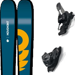 comparer et trouver le meilleur prix du ski Movement All mountain polyvalent fly 95 + 11.0 tcx black/anthracite bleu/jaune taille 171 sur Sportadvice