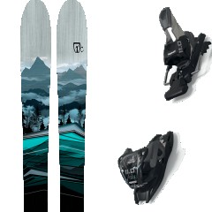 comparer et trouver le meilleur prix du ski Icelantic Ski All mountain polyvalent ictic pioneer 96 + 11.0 tcx black/anthracite noir/bleu taille 182 sur Sportadvice