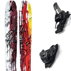 comparer et trouver le meilleur prix du ski Atomic Free bent 110 red/yellow + 11.0 tcx black/anthracite rouge/jaune/gris taille 188 sur Sportadvice