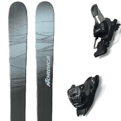 comparer et trouver le meilleur prix du ski Nordica Free unleashed 108 silver/blk/rust + 11.0 tcx black/anthracite noir/gris/marron taille 186 sur Sportadvice